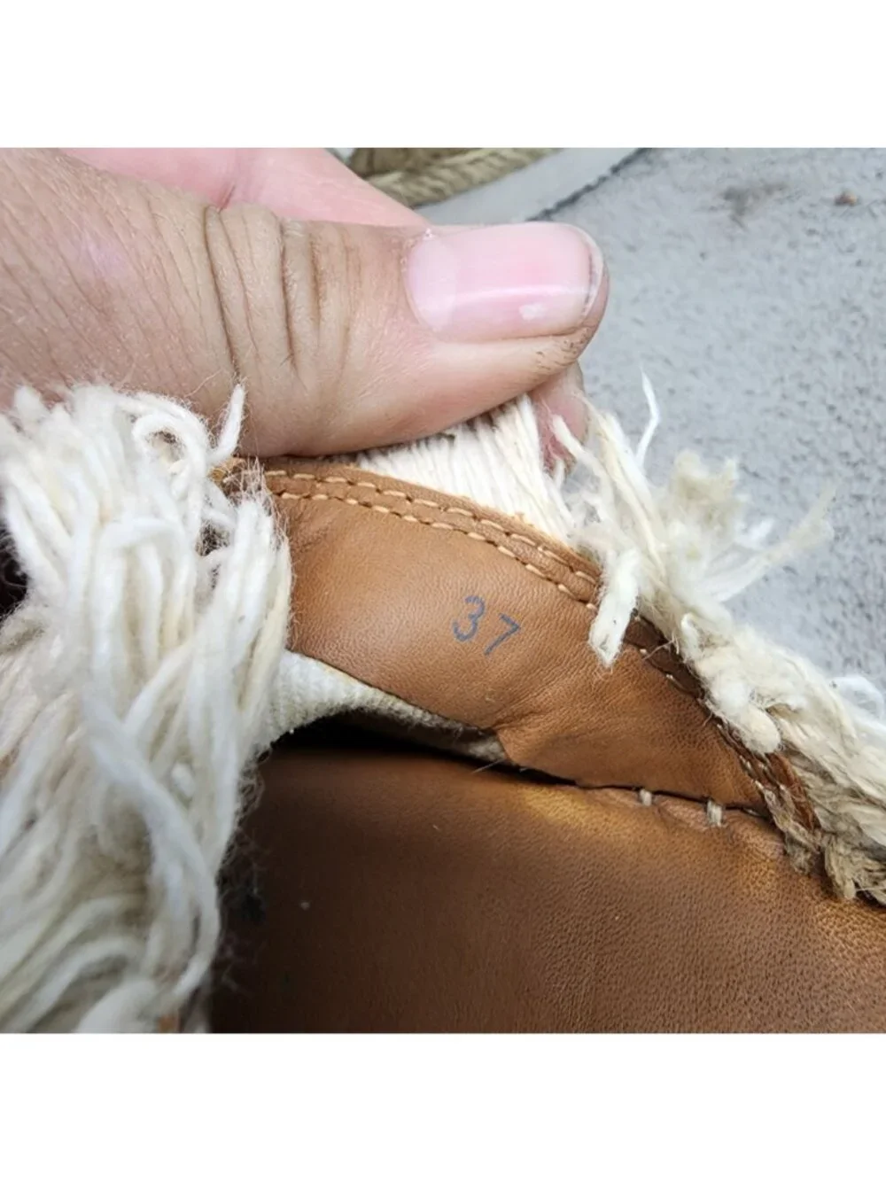 See by Chloe Shoes Womens 7 Tan Textile & Leather Glyn Espadrille Sandals *Read*